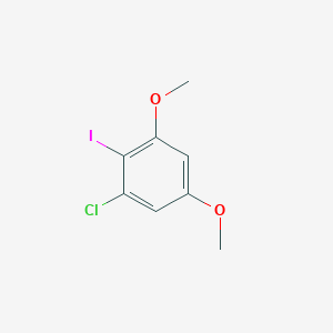molecular formula C8H8ClIO2 B13992056 1-Chloro-2-iodo-3,5-dimethoxybenzene 
