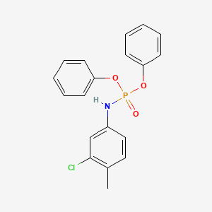 molecular formula C19H17ClNO3P B13992059 Diphenyl N-(3-chloro-4-methylphenyl)phosphoramidate CAS No. 94255-98-8