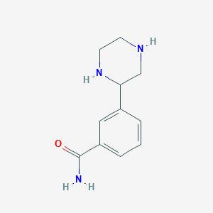 3-(Piperazin-2-yl)benzamide