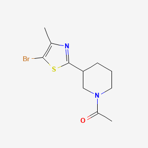 1-[3-(5-Bromo-4-methyl-1,3-thiazol-2-yl)piperidin-1-yl]ethanone