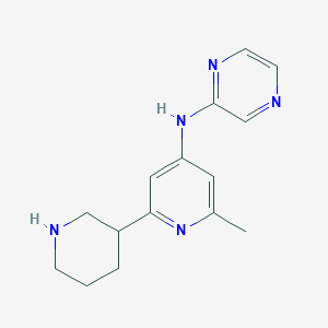 (6-Methyl-1',2',3',4',5',6'-hexahydro-[2,3']bipyridinyl-4-yl)-pyrazin-2-yl-amine