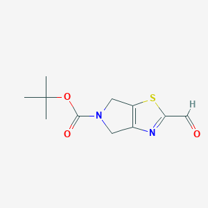 molecular formula C11H14N2O3S B13992158 Tert-butyl 2-formyl-4,6-dihydropyrrolo[3,4-d][1,3]thiazole-5-carboxylate 