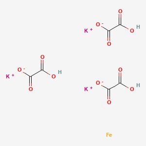 molecular formula C6H3FeK3O12 B13992173 Tripotassium;2-hydroxy-2-oxoacetate;iron 