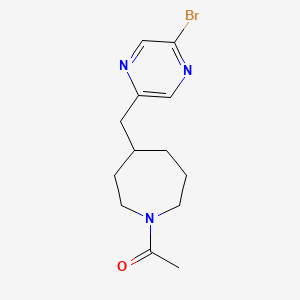 1-(4-((5-Bromopyrazin-2-yl)methyl)azepan-1-yl)ethanone