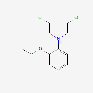 molecular formula C12H17Cl2NO B13992208 n,n-Bis(2-chloroethyl)-2-ethoxyaniline CAS No. 27077-12-9