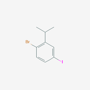 molecular formula C9H10BrI B13992217 1-Bromo-4-iodo-2-isopropylbenzene 