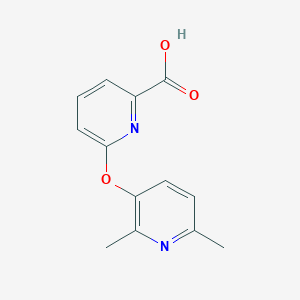 molecular formula C13H12N2O3 B1399223 6-((2,6-Dimethylpyridin-3-yl)oxy)picolinic acid CAS No. 1316220-33-3