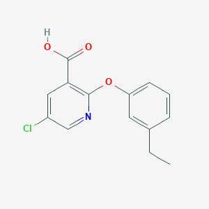 5-Chloro-2-(3-ethylphenoxy)nicotinic acid