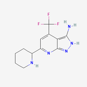 6-(piperidin-2-yl)-4-(trifluoromethyl)-1H-pyrazolo[3,4-b]pyridin-3-amine