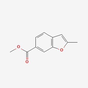 molecular formula C11H10O3 B13992251 Methyl 2-methylbenzofuran-6-carboxylate CAS No. 133845-00-8