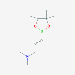 molecular formula C11H22BNO2 B13992259 (1E)-3-(Dimethylamino)prop-1-ene-1-boronic acid pinacol ester 