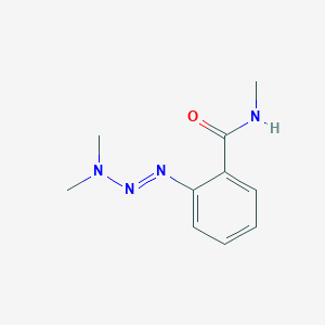 molecular formula C10H14N4O B13992308 2-[(1E)-3,3-Dimethyltriaz-1-en-1-yl]-N-methylbenzamide CAS No. 66974-88-7