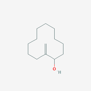 molecular formula C13H24O B13992330 2-Methylidenecyclododecan-1-ol CAS No. 35595-81-4