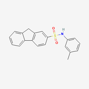 molecular formula C20H17NO2S B13992338 n-(3-Methylphenyl)-9h-fluorene-2-sulfonamide CAS No. 14348-82-4