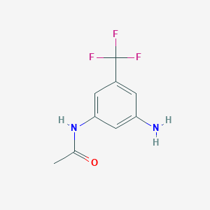 molecular formula C9H9F3N2O B13992348 N-(3-Amino-5-(trifluoromethyl)phenyl)acetamide 