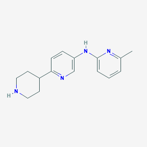 molecular formula C16H20N4 B1399235 (1',2',3',4',5',6'-Hexahydro-[2,4']bipyridinyl-5-yl)-(6-methyl-pyridin-2-yl)-amine CAS No. 1316219-47-2