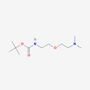 molecular formula C11H24N2O3 B13992382 t-Butyl 2-(2-(dimethylamino)ethoxy)ethylcarbamate 