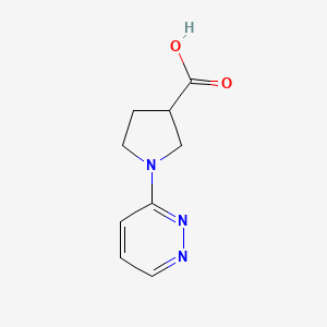 molecular formula C9H11N3O2 B1399240 1-(Pyridazin-3-yl)pyrrolidine-3-carboxylic acid CAS No. 1316219-66-5