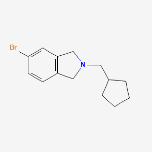 molecular formula C14H18BrN B13992409 5-Bromo-2-(cyclopentylmethyl)isoindoline 