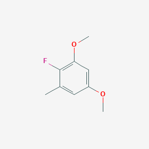 molecular formula C9H11FO2 B13992447 2-Fluoro-1,5-dimethoxy-3-methylbenzene 