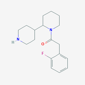 B1399246 1-[2,4']Bipiperidinyl-1-yl-2-(2-fluoro-phenyl)-ethanone CAS No. 1316217-38-5