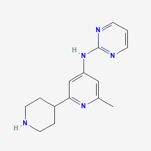molecular formula C15H19N5 B1399247 (6-Methyl-1',2',3',4',5',6'-hexahydro-[2,4']bipyridinyl-4-yl)-pyrimidin-2-yl-amine CAS No. 1316222-38-4