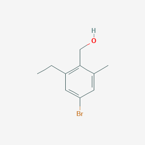 molecular formula C10H13BrO B13992510 (4-Bromo-2-ethyl-6-methylphenyl)methanol 