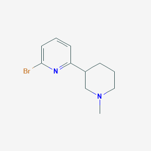 molecular formula C11H15BrN2 B1399252 2-溴-6-(1-甲基哌啶-3-基)吡啶 CAS No. 1316221-16-5