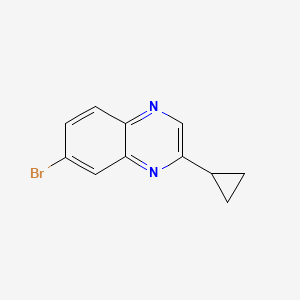 molecular formula C11H9BrN2 B13992522 7-bromo-2-cyclopropylquinoxaline 
