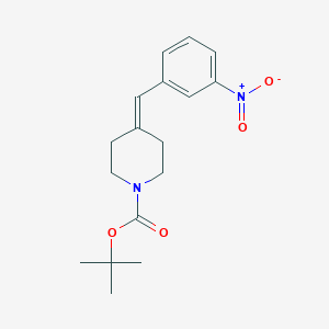 molecular formula C17H22N2O4 B13992559 tert-Butyl 4-(3-nitrobenzylidene)piperidine-1-carboxylate 