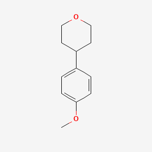 molecular formula C12H16O2 B13992591 4-(4-methoxyphenyl)tetrahydro-2H-pyran CAS No. 1023937-38-3