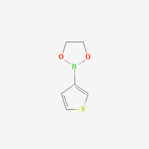 molecular formula C6H7BO2S B13992631 2-(Thiophen-3-yl)-1,3,2-dioxaborolane CAS No. 718640-75-6
