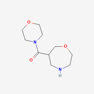 molecular formula C10H18N2O3 B1399273 Morpholino(1,4-oxazepan-6-yl)methanone CAS No. 1316221-36-9