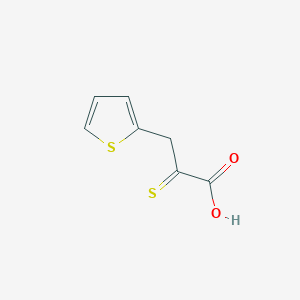 molecular formula C7H6O2S2 B13992769 2-Thiophenepropanoicacid, a-thioxo- CAS No. 89677-36-1
