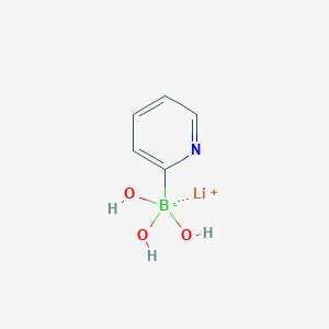 molecular formula C5H7BLiNO3 B1399284 Lithium trihydroxy(pyridin-2-yl)borate CAS No. 1393822-96-2