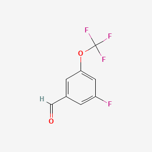 molecular formula C8H4F4O2 B1399287 3-Fluoro-5-(trifluoromethoxy)benzaldehyde CAS No. 1352999-98-4