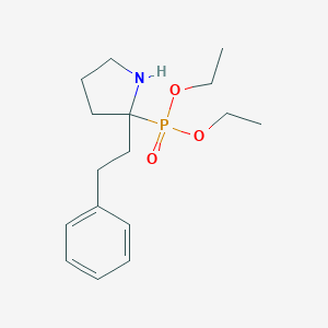 molecular formula C16H26NO3P B139929 2-Diethoxyphosphoryl-2-phenethyl-pyrrolidine CAS No. 434941-00-1