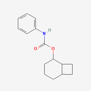 molecular formula C15H19NO2 B13992926 Bicyclo[4.2.0]oct-2-yl phenylcarbamate CAS No. 92760-47-9