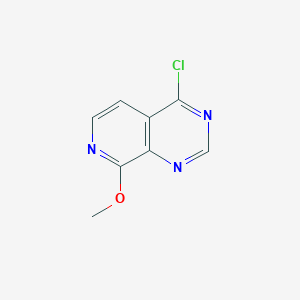 molecular formula C8H6ClN3O B1399301 4-Chloro-8-methoxypyrido[3,4-d]pyrimidine CAS No. 1260178-67-3