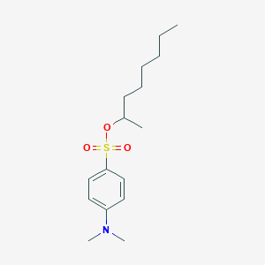 molecular formula C16H27NO3S B13993023 N,N-Dimethyl-4-octan-2-yloxysulfonyl-aniline CAS No. 61165-55-7