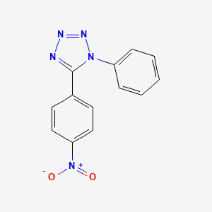 molecular formula C13H9N5O2 B13993091 5-(4-Nitrophenyl)-1-phenyl-1h-tetrazole CAS No. 14213-27-5