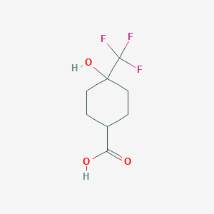 molecular formula C8H11F3O3 B1399318 4-Hydroxy-4-(trifluoromethyl)cyclohexanecarboxylic acid CAS No. 1163729-47-2