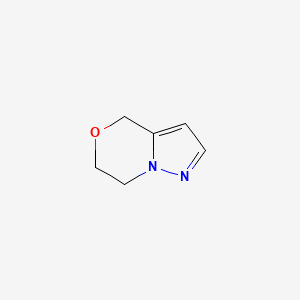 molecular formula C6H8N2O B13993183 4H,6H,7H-pyrazolo[3,2-c][1,4]oxazine 