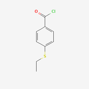molecular formula C9H9ClOS B1399319 4-(Ethylthio)benzoyl chloride CAS No. 108249-17-8