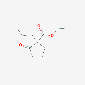 molecular formula C11H18O3 B13993193 Ethyl 2-oxo-1-propylcyclopentanecarboxylate CAS No. 56197-54-7