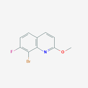 molecular formula C10H7BrFNO B1399323 8-溴-7-氟-2-甲氧基喹啉 CAS No. 1001322-87-7