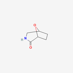 molecular formula C6H9NO2 B1399329 8-Oxa-3-azabicyclo[3.2.1]octan-2-one CAS No. 83601-55-2