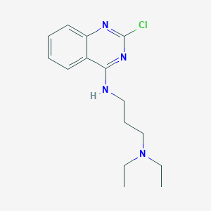molecular formula C15H21ClN4 B13993379 N3-(2-Chloro-4-quinazolinyl)-N1,N1-diethyl-1,3-propanediamine CAS No. 192323-91-4