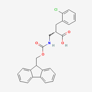 molecular formula C25H22ClNO4 B13993407 Fmoc-(s)-3-amino-2-(2-chlorobenzyl)propanoic acid 