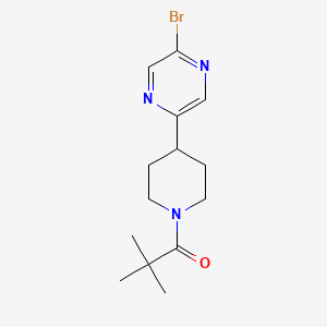 1-(4-(5-Bromopyrazin-2-yl)piperidin-1-yl)-2,2-dimethylpropan-1-one